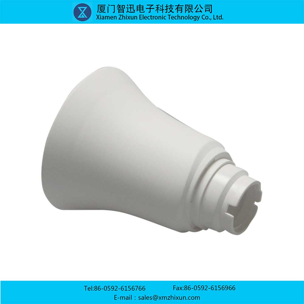 1521-b white PBT smooth LED lighting housing component lamp cup housing plastic-coated aluminum