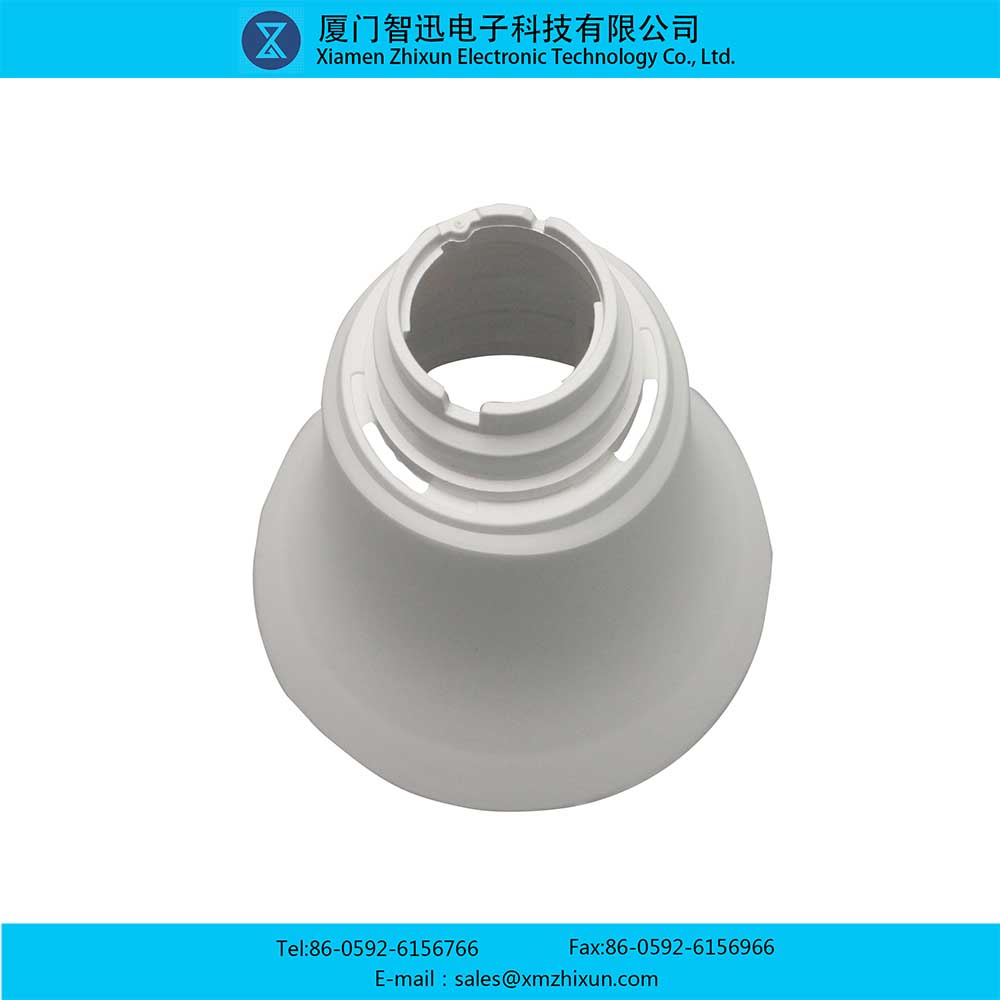1521-b white PBT smooth LED lighting housing component lamp cup housing plastic-coated aluminum