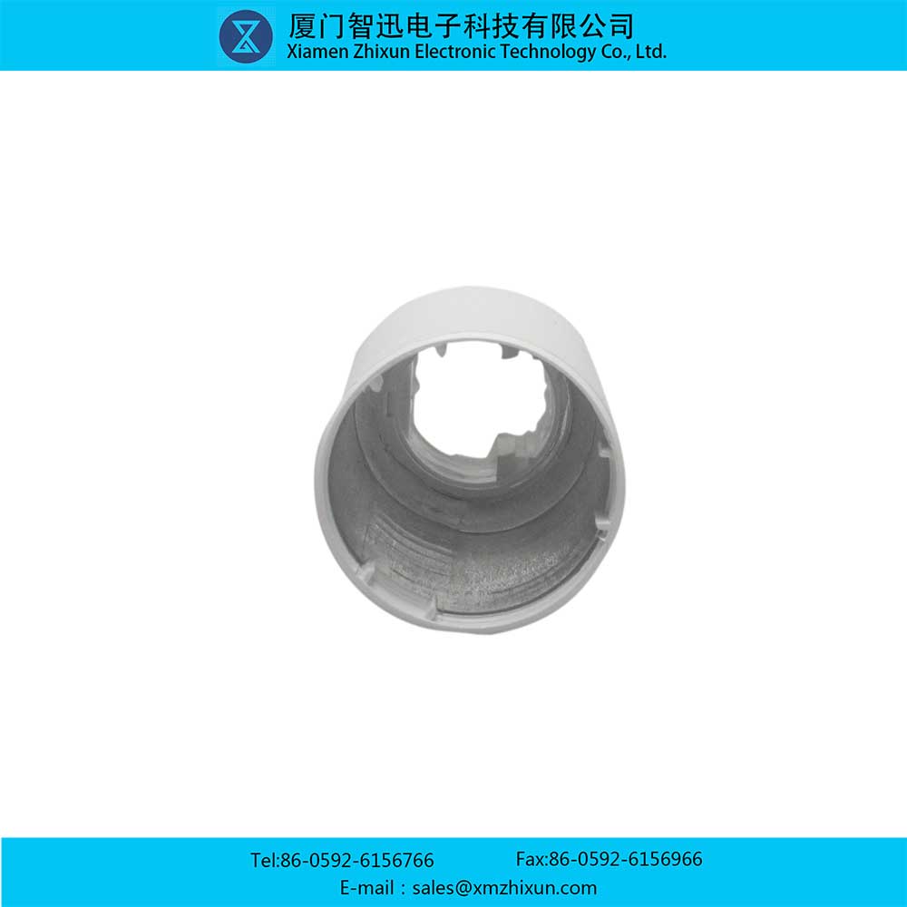 14047 glossy white long tubular PBT plastic lamp holder lamp bulb lamp cup plastic bag aluminum