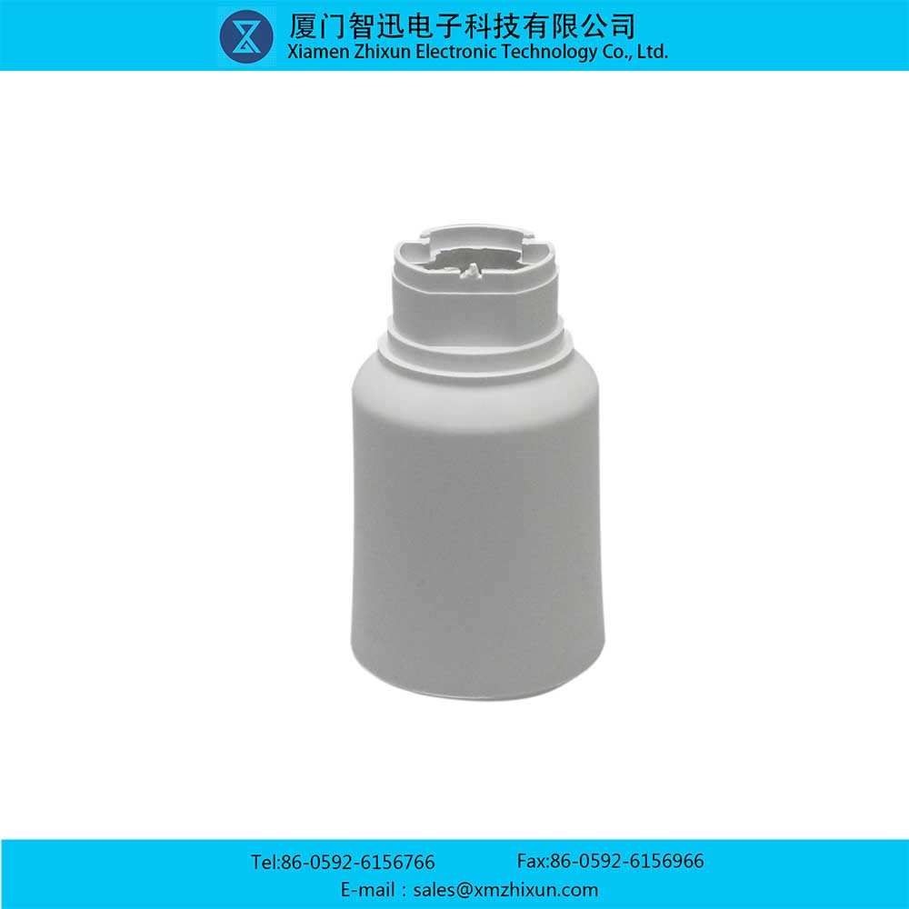 14047 glossy white long tubular PBT plastic lamp holder lamp bulb lamp cup plastic bag aluminum