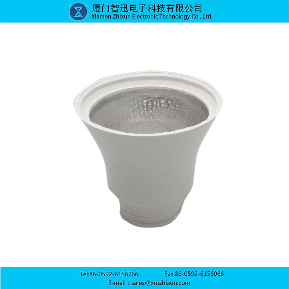 A60 smooth glossy threaded screw-in LED bulb bulb plastic package plastic aluminum lamp cup shell