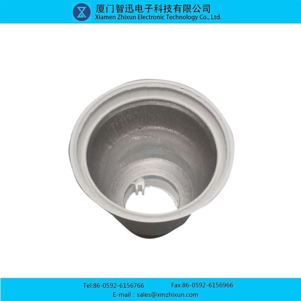 A60 smooth glossy threaded screw-in LED bulb bulb plastic package plastic aluminum lamp cup shell