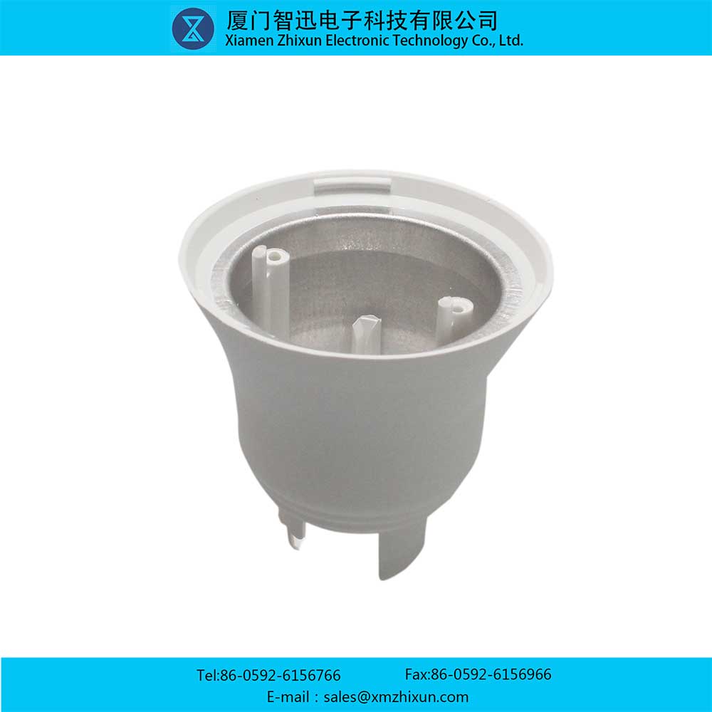 A800 thin section white PBT spherical bulb LED home energy-saving lighting lamp shell plastic package aluminum stamping injection lamp cup shell