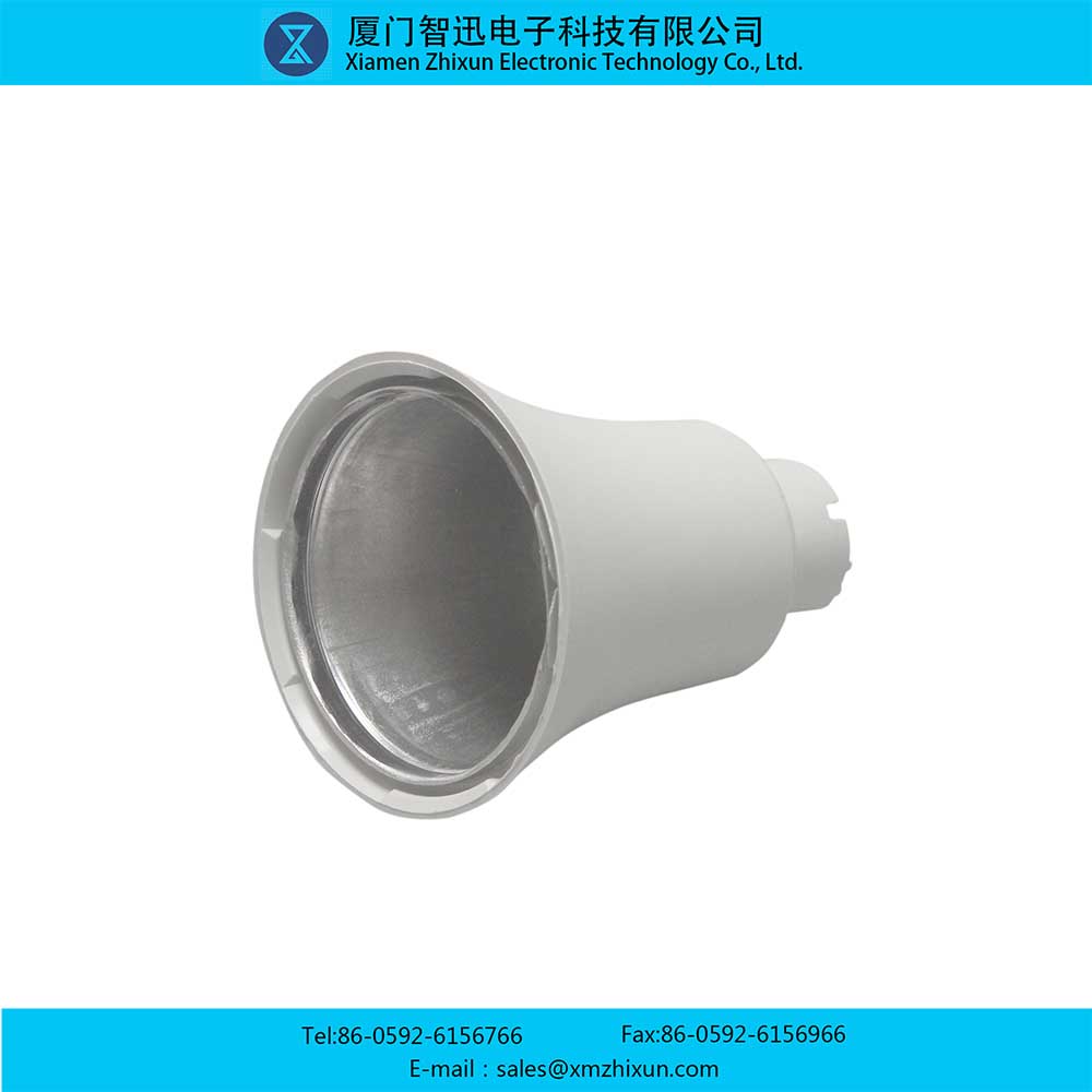 LED-15123 smooth surface PBT spherical bulb lamp housing household lighting energy-saving lamp cup plastic package aluminum components