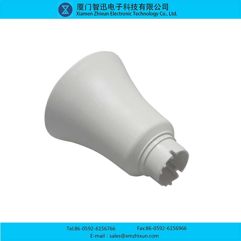 LED-15123 smooth surface PBT spherical bulb lamp housing household lighting energy-saving lamp cup plastic package aluminum components