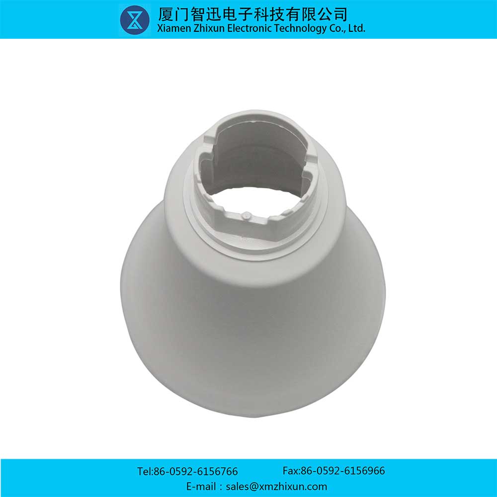 LED-15123 smooth surface PBT spherical bulb lamp housing household lighting energy-saving lamp cup plastic package aluminum components