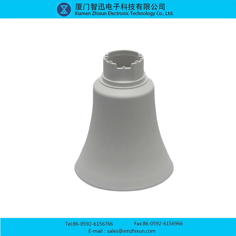 LED-15123 smooth surface PBT spherical bulb lamp housing household lighting energy-saving lamp cup plastic package aluminum components