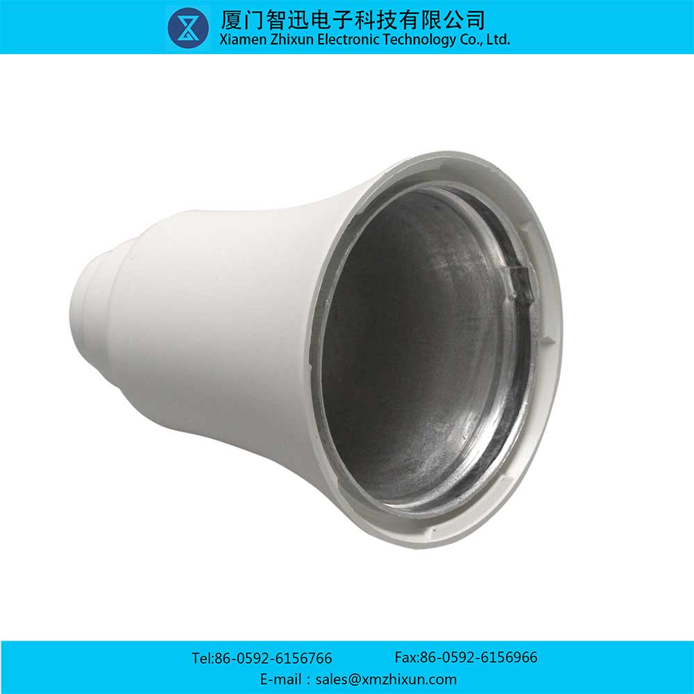 LED-15123-B22 smooth surface white PBT pin ball bulb household energy saving lamp shell lamp cup assembly plastic aluminum