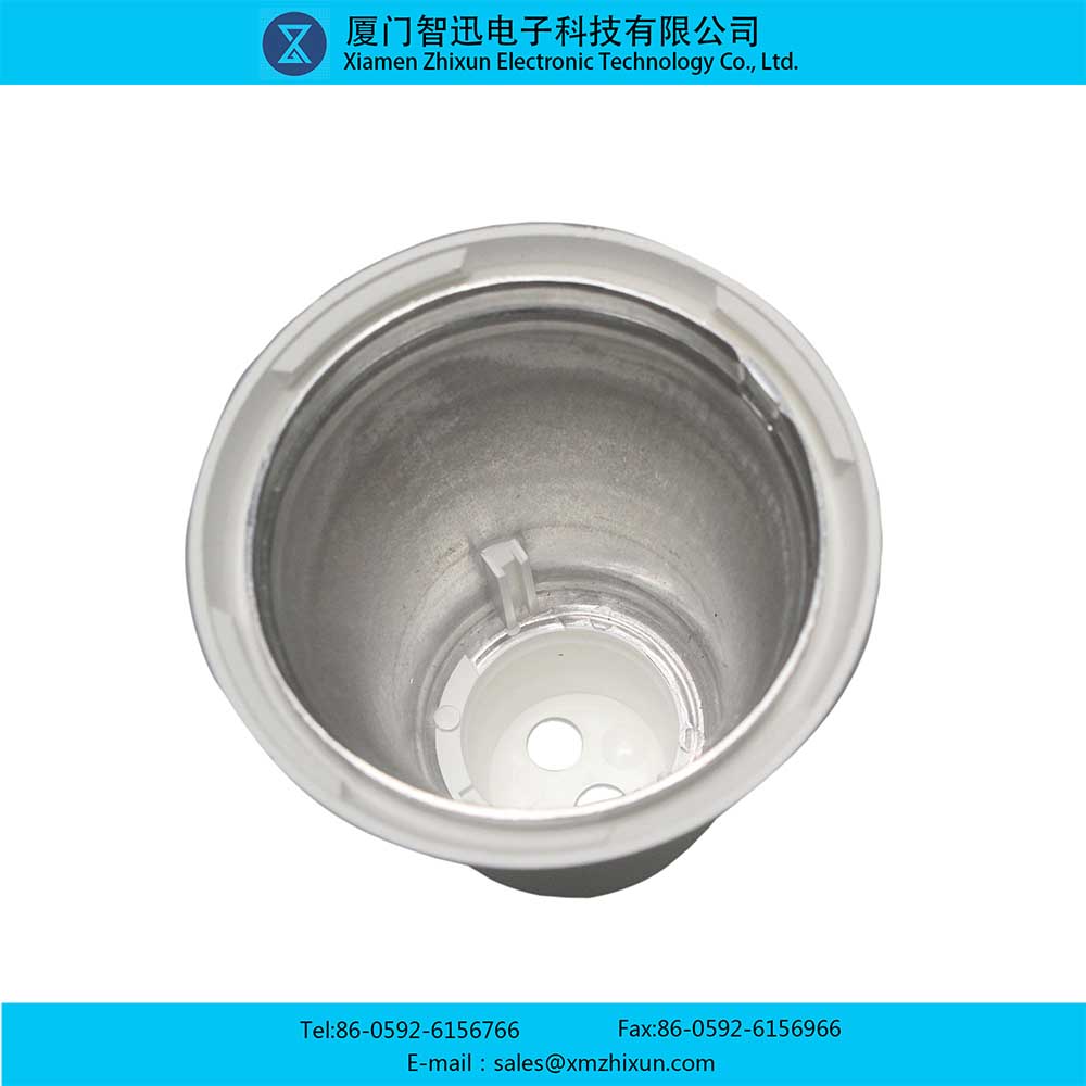 LED-15123-B22 smooth surface white PBT pin ball bulb household energy saving lamp shell lamp cup assembly plastic aluminum