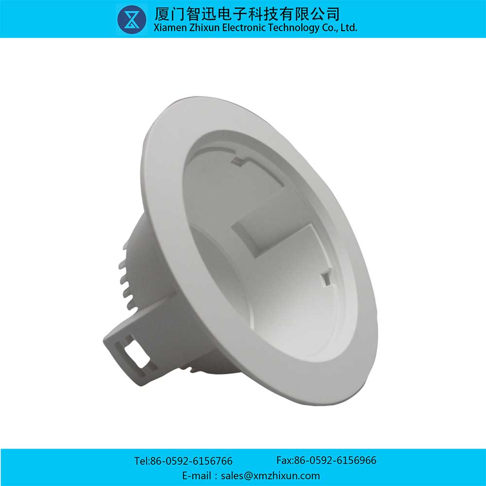 PBT pure white durable home indoor office ceiling downlight LED energy saving lamp cup lamp holder lamp shell assembly 3 inch housing